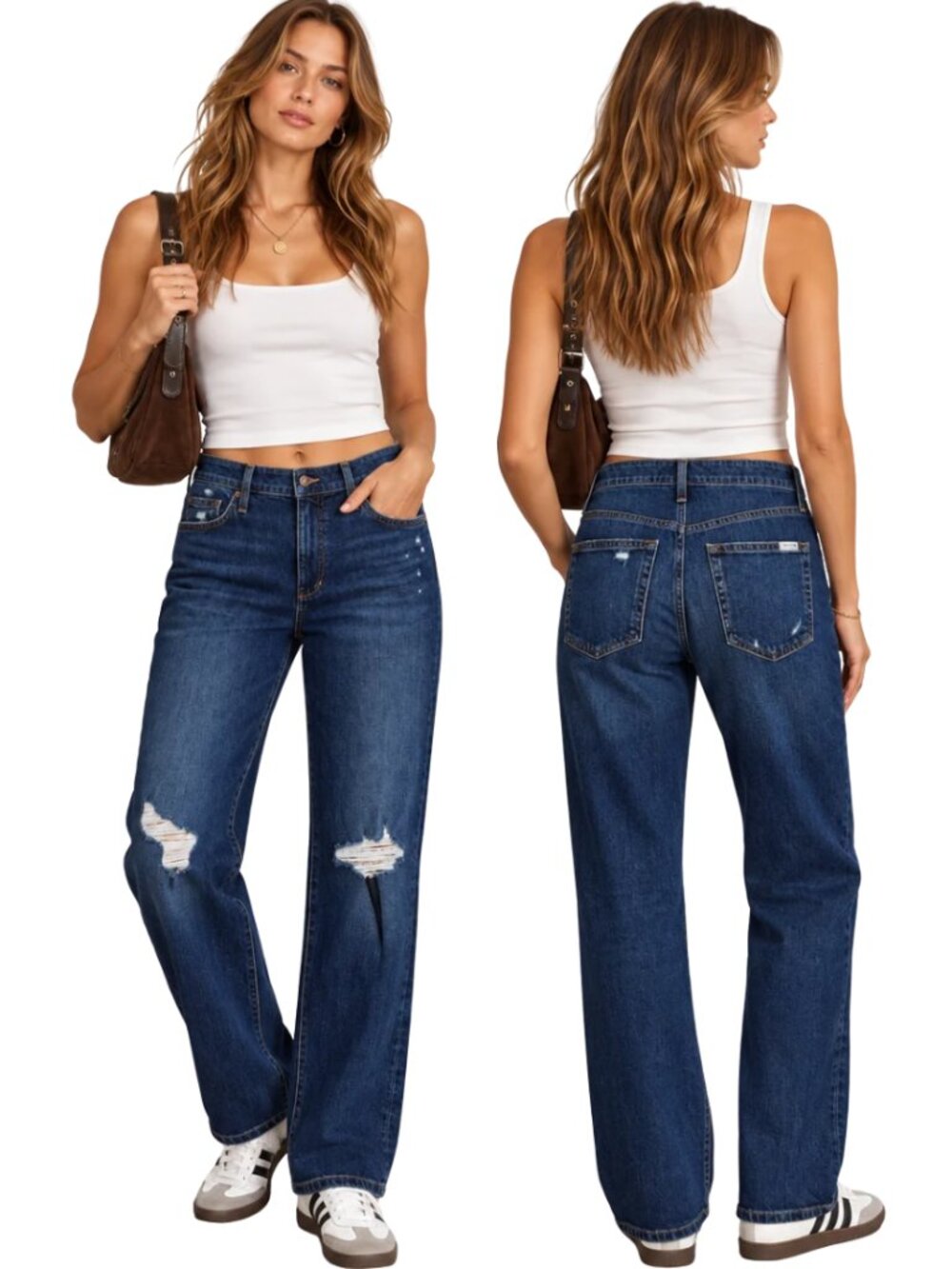 Joe's Jeans Niki Boyfriend Straight Leg Denim Jeans Women 31 Inglewood Blue NWOT